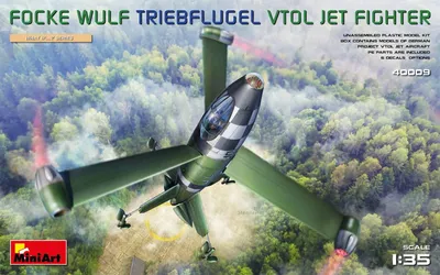 Productafbeelding van 550040009 - Modelbouwpakket, 1:35 Focke-Wulf Triebflügel, een VTOL-jager