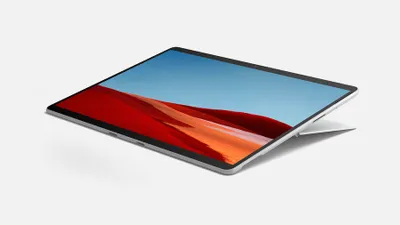 Produktbild von Microsoft Surface Pro X , 33 cm (13"), 2880 x 1920 Pixel, 512 GB, 16 GB, Windows 11 Pro, Platin