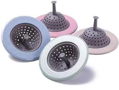 Produktbild von Silikon-Küchenabflussfilter, Abflussfilter mit großem Kreis 11cm Durchmesser