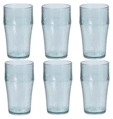 Obrázek produktu pro Excellent Houseware | Sada sklenic na pití - 6 kusů - 530 ml - Elegantní a odolné - Ideální na vodu a džusy