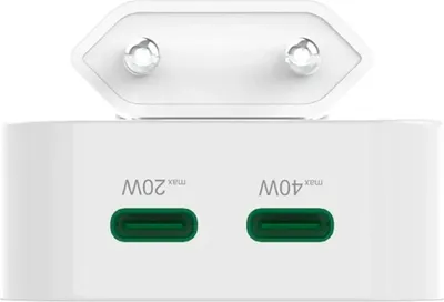 Immagine prodotto di Caricatore rapido HAMA, GaN, 1x USB-C, mini caricatore pieghevole, PD, 40 W, bianco (00201955)