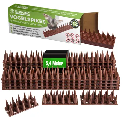Image de Piquets anti-oiseaux, lot de 12, pour une protection efficace contre les oiseaux