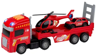 Immagine prodotto di Set di camion dei pompieri Gearbox - Set di giocattoli dei pompieri con luci e suoni