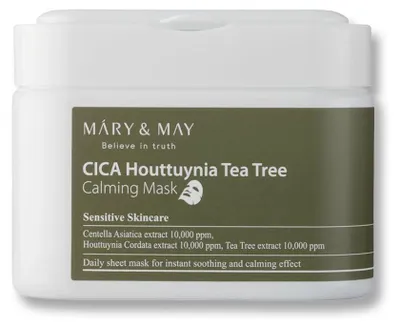 Obrázok produktu pre Mary & May CICA Houttuynia Tea Tree maska Calming Mask 30 pcs