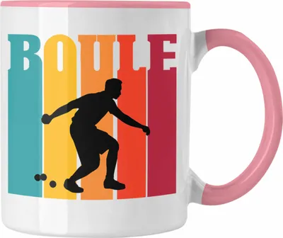 Produktbild von Trendation - Boule Tasse für Boule-Spieler als Geschenkidee Spruch (Rosa)