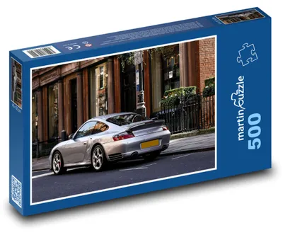 Produktbild von Puzzle 500 Silbernes Sportauto in der Stadt - martinpuzzle