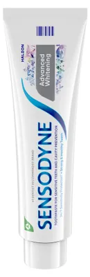 Productafbeelding van Sensodyne Advanced Whitening tandpasta voor gevoelige tanden en bescherming tegen tandbederf, 6,5 oz (184 g)