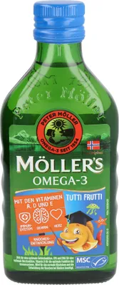 Produktbild von Möller's Omega-3 Kids Fruchtgeschmack Lösung, 250 ml Lösung