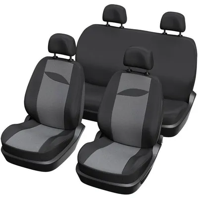 Immagine prodotto di Coprisedili auto – XLCOVER – Interi – Compatibili con airbag – Coprisedili per sedili anteriori, poggiatesta e sedile posteriore