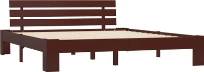 Obrázek produktu pro vidaXL Postel z masivu tmavě hnědá borovice 180x200 cm