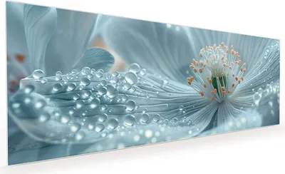 Produktbild von Küchenrückwand Spritzschutz Glas mit Motiv Blumenpracht 40 x 40 cm