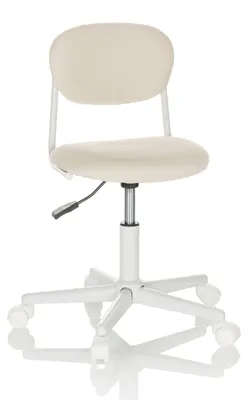 Produktbild von hjh OFFICE Kinderdrehstuhl KIDDY BASE I Schreibtischstuhl für Kinder höhenverstellbar ohne Armlehnen Stoff