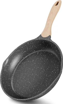 Image de JEETEE Poêle à frire en aluminium 28 cm antiadhésive induction gaz durable ergonomique non toxique revêtement antiadhésif
