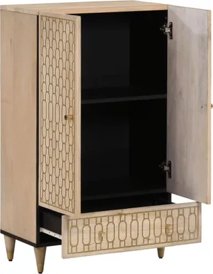 Produktbild von vidaXL Highboard 60x33x100 cm Massivholz Mango