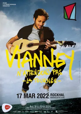 Image de Vianney - N'attendons pas - La Tournée 2022 - AFFICHE / POSTER - 60x84cm