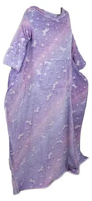 Produktbild von Verk 24307 Fleecedecke mit Ärmeln, leuchtende Sterne, violett