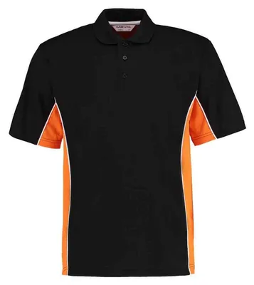 Immagine prodotto di Kustom Kit - Polo da uomo, classica LT5523 (M) (nero/arancione/bianco)