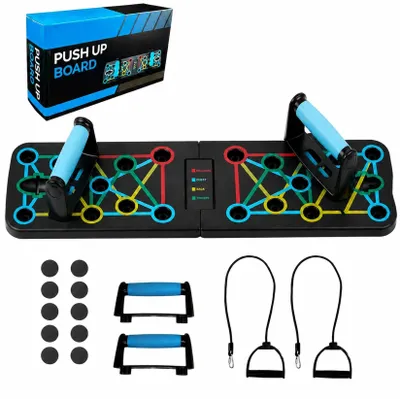 Productafbeelding van 17-in-1 Opvouwbare Push Up Board met Grepen voor Krachttraining