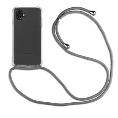 Produktbild von Handykette für Samsung Galaxy Xcover 6 Pro Handyhülle mit Band Hülle mit Kordel Grau