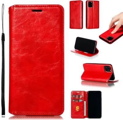 Immagine prodotto di Apple iPhone 11 Pro [5,8 pollici] telefono cellulare caso di protezione caso flip caso shell rosso