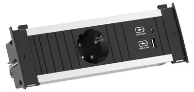 Produktbild von Bachmann Kapsa S 1Xcee7/3 1Xusb A/C 22W 2,0M Cee7/7