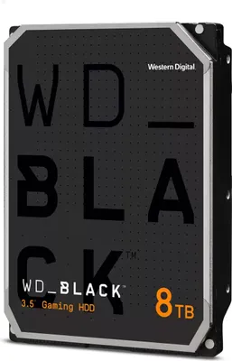Image de WD_BLACK WD Black WD8002FZBX - Disque dur - 8 To - Gaming - Interne - 3,5 pouces (8,9 cm)