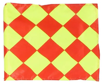 Produktbild von Eckfahnenstoff rot-gelbe Variante 13080