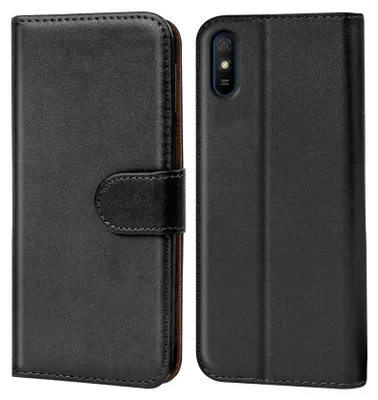 Immagine prodotto di Custodia a libro per Xiaomi Redmi 9A Cover Flip Cover Custodia del telefono cellulare Custodia protettiva di copertura
