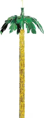 Immagine prodotto di Palma decorativa da appendere verde-gialla 243 cm - Taglia unica
