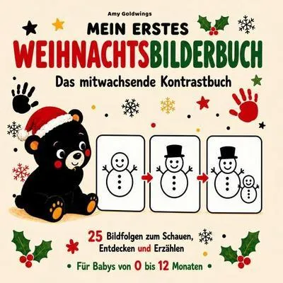 Image de Mein erstes Weihnachtsbilderbuch - Das mitwachsende Kontrastbuch
