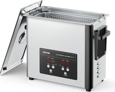 Produktbild von VEVOR 6 L Ultraschallreiniger, professionelle Ultraschallreinigungsmaschine mit Reinigungskorb & Digitalanzeige, 120 W Edelstahl 40 kHz Industrielle Reinigungsmaschine für Uhren Schmuck