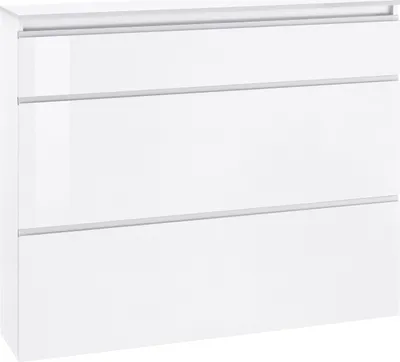 Produktbild von Schuhschrank Flurschrank Schuhkommode Schuhkipper Schuhständer Flur "Magione II" Weiß Hochglanz