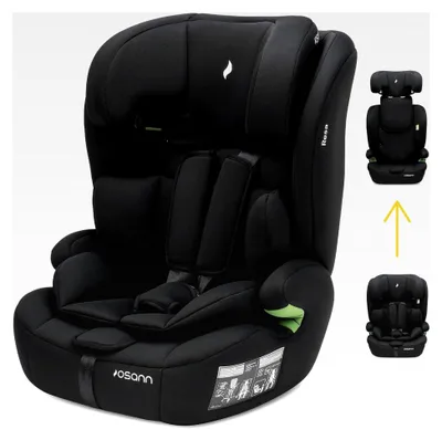 Produktbild von Kinderautositz Resa, Kindersitz ohne Isofix ab 1 Jahr, für Körpergrößen von 76 bis 150 cm (Schwarz)