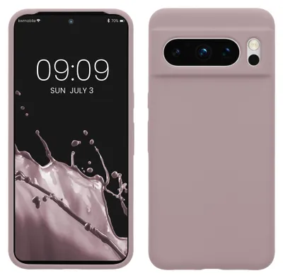 Produktbild von kwmobile Handyhülle für Google Pixel 8 Pro Hülle, für Pixel 8 Pro Case - Hülle Silikon - kabelloses Laden - Nude Lilac