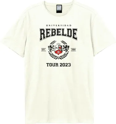 Produktbild von Amplified - "Universidad" T-Shirt für Herren/Damen Uni GD3295 (XL) (Altweiß)