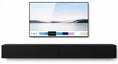 TV-Lowboard Vela 2er-Set, Korpus Schwarz matt, Front Schwarz matt, freigestellt vor weißem Hintergrund