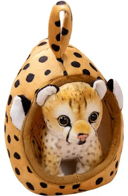 Immagine prodotto di Orsacchiotto a forma di tigre con cestino per animali domestici, peluche per bambini