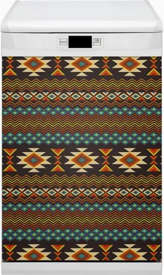 Produktbild von Magnet Folie für Geschirrspüler Küche Magnetmatte 45x80 cm  Dekor Geschirrspüle  - Ethnisches Muster