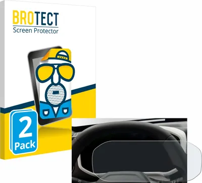 Produktbild von 2x BROTECT Schutzfolie für Dacia Duster Tacho (2024) Displayschutz Displayschutzfolie Folie Matt Entspiegelungsfolie