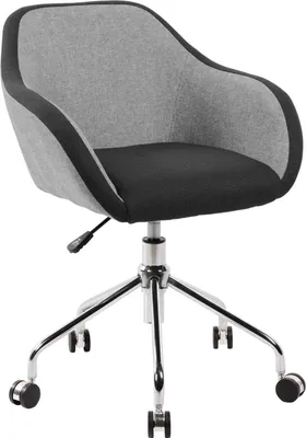 Produktbild von Bürostuhl Dgorgon, Arbeitsbürostuhl, Ergonomischer Bürostuhl, 56x58h77/84 cm, Grau und Schwarz