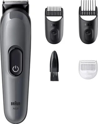 Zdjęcie produktu dla Braun AIO3500, Czarny, Szary, 0,5 mm, 2,1 cm, Bateria, 50 min, Wbudowana bateria