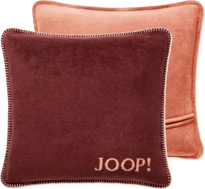Produktbild von JOOP! Kissenhülle Uni Doubleface Farbe Bordeaux-Orange Größe 50x50cm