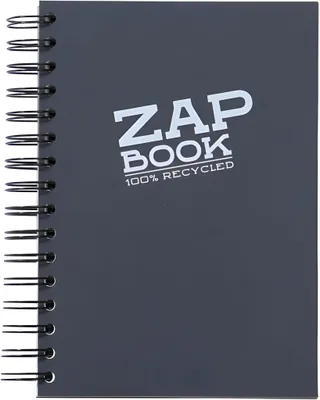 Produktbild von Clairefontaine Zap Book Spirale A5 80g 160Bl sw