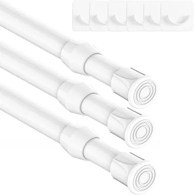 Obrázok produktu pre Teleskopická tyč na záclony, 3-dielna, dĺžka 41-70 cm, priemer 13 mm