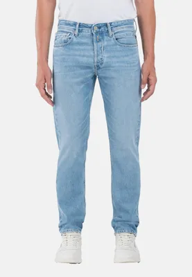 Produktbild von Replay Grover Straight Fit Jeans, Blau 34W x 30L