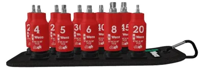 Zdjęcie produktu dla Wera 05004930001, Zestaw nasadek, 3/8", Metryczny, 10 głowic(e), 4,5,6,8,20,25,27,30,40,45 mm, 230 mm