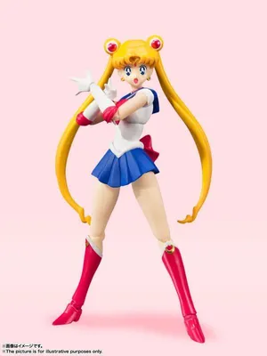 Zdjęcie produktu dla Figurka akcji Sailor Moon S.H. Figuarts Sailor Moon w wersji kolorowej z animacji 14 cm