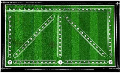 Produktbild von Fußball Trainingsmatte für Fußball, Trainingsmatte, leise, rutschfest, tragbar, Fußball, Trainingsmatte für Schritte