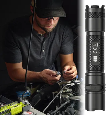 Produktbild von Taschenlampe 1000 Lumen, Wiederaufladbar, Kompakt Für Den Alltag Mit USB-C Und 4 Helligkeitsstufen