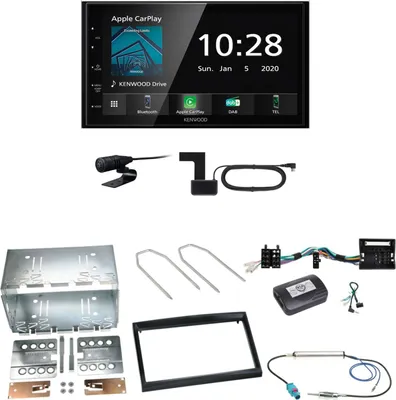 Produktbild von Kenwood DMX5020DABS Android Auto Einbauset für Citroen C2 C3 Berlingo Jumpy